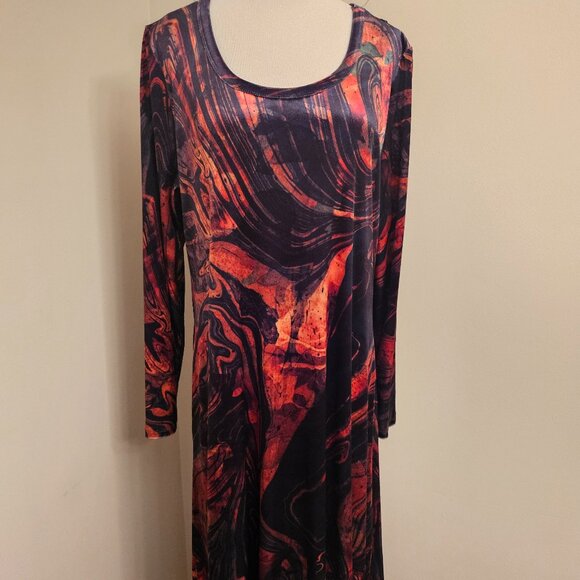 NWT Soft Surroundings Velvet Maxi Dress - Picture 1 of 11